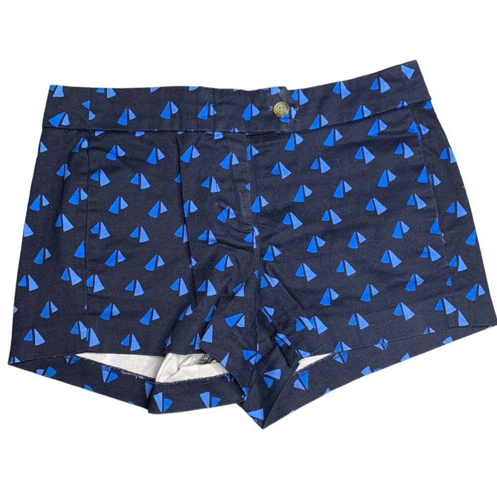 J. Crew geometric pattern chino shorts stretch cotton size 2
